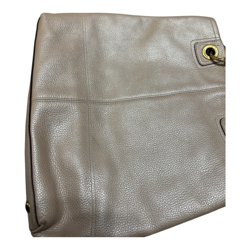 Vintage Authentic Coach Soho Womens Leather Double Handle Beige Shoulder Hangbag - Picture 3 of 5
